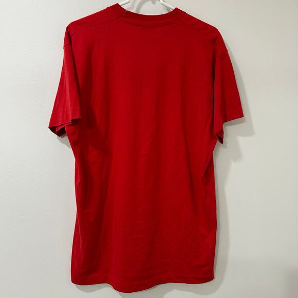 McDonalds Mens XL Red Short Sleeve 1989 Single Stitch T Shirt Challenge USA-USSR - Picture 5 of 5